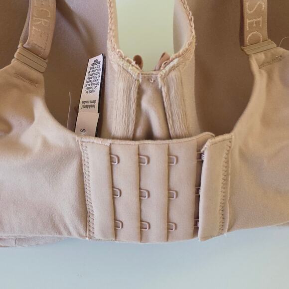 Victorias Secret Nude Lined Demi Bra Beige 38DDD Wireless Lightly Padded - Picture 6 of 14
